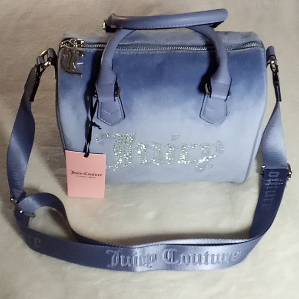 JUICY COUTURE BABY BLUE SATCHEL! NEW!